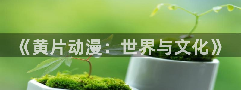 抖漫在线观看：《黄片动漫：世界与文化》